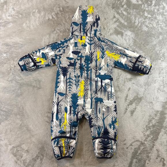 Patagonia Infant 6-12 Months Boys Reversible Puff-Ball Bunting Jacket Snowsuit - Picture 2 of 8